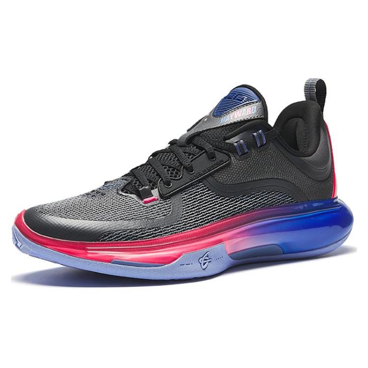 New Anta GH5 Cushioning Rebound Low Top Basketball Shoes Men's Black Red Blue 912421115-1