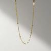 Heart-Shaped Bead Clavicle Chain Choker Necklace - High-End, Simple, Retro Design