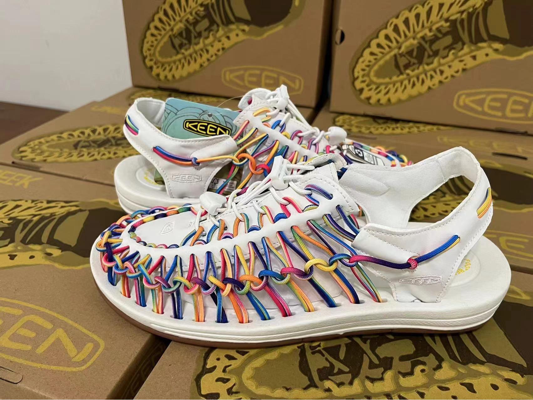 

AIR KEEN Дихаючі Антиковзкі Вуличні Ткані Сандалі для Пар 46