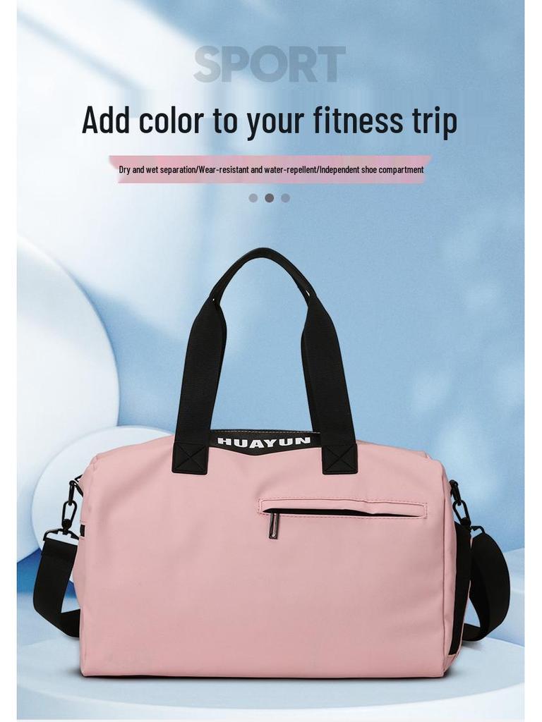 Large Capacity Wet/Dry Separation Gym & Travel Bag with Shoe Compartment