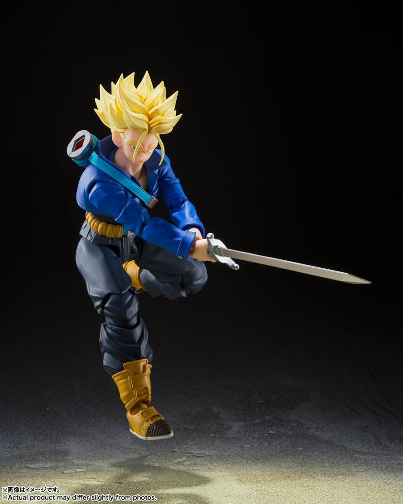 Tamashii Nations S.H. Figuarts Super Saiyan Trunks The Boy Who Came from the Future Reissue 140mm PVC ABS Movable Figure