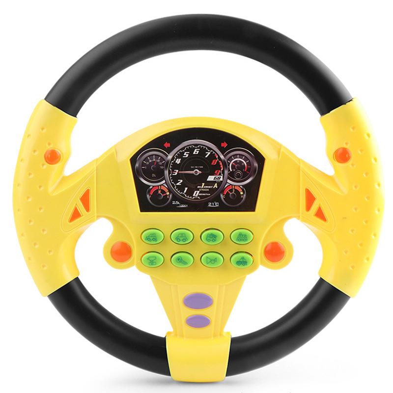 Cross-Border Educational Music Steering Wheel Toy for Little Boys