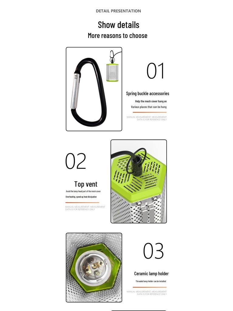 Ceramic Anti-Scald Heating Lamp for Reptiles & Birds - Winter Survival Heater Box
