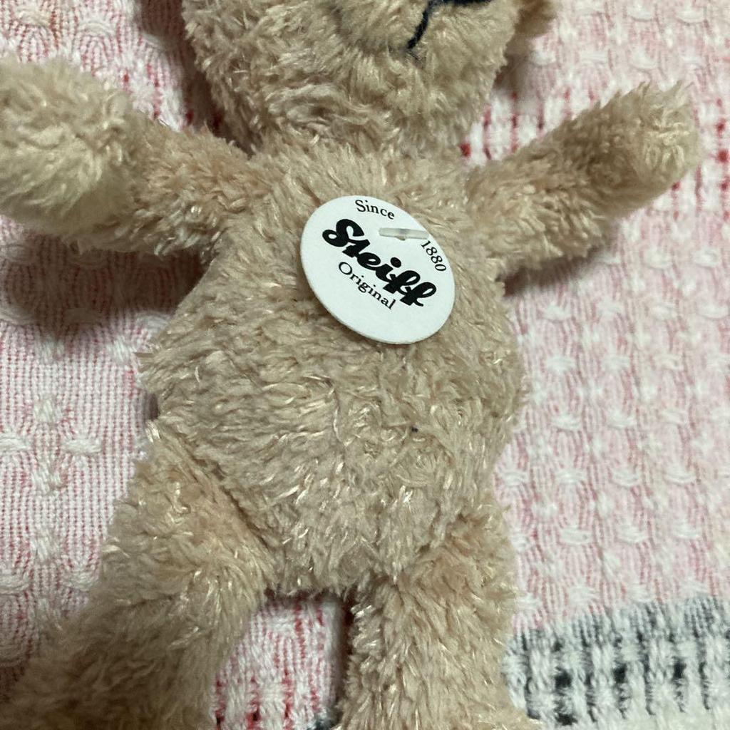 [USED] Used Steiff Teddy Bear Keychain 111600