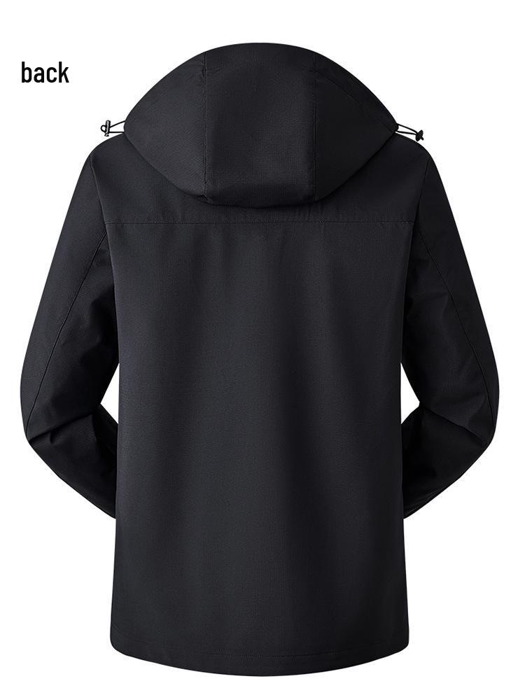 Lightweight Waterproof Hooded Shell Jacket for Couples - Trendy Outdoor Mountaineering Wear