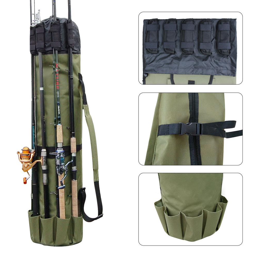 Portable Multifunction Nylon Fishing Bags Fishing Rod Bag Case Fishing Tackle Kit Storage Bag Premium Durable Quality