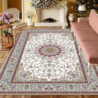 Europa Persischer Stil Retro Blumen Teppich Wohnzimmer Sofa Schlafzimmer Bettseite Arbeitszimmer Küche Eingangstür Läufer Rutschfeste Dekormatte