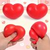 Valentine'S Day Heart Squishy Squeeze Stress Ball Stress Anxiety Relief Fidget Gadget Lovely Desk Decompression Plaything