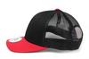 New Era Trucker Cap Low Profile Snapback In Black/Scarlet