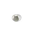 European & American Style Brushed Metal Openwork Ring: Versatile Women's Statement Design for Index & Ring Finger