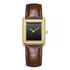 Luxury Watch for Men Simple Rectangle Black Leather Band Business Quartz Wristwatch Male Clock Lover Gifts Relogios Masculino