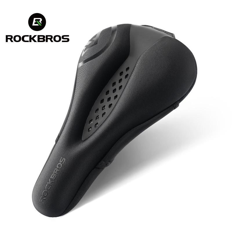 Rockbros Bicycle Saddle Cover Liquid Silicone Gel Breathable Seat Soft Thickened Mtb Shockproof Cushion Cycling Accessories