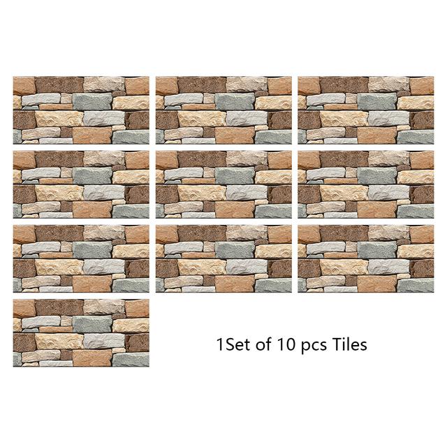 29 Styles Flat Marble Embossing Tiles Wall Sticker Kitchen Oil-proof Bathroom Waterproof Peel & Stick Hard Crystal Wallpaper