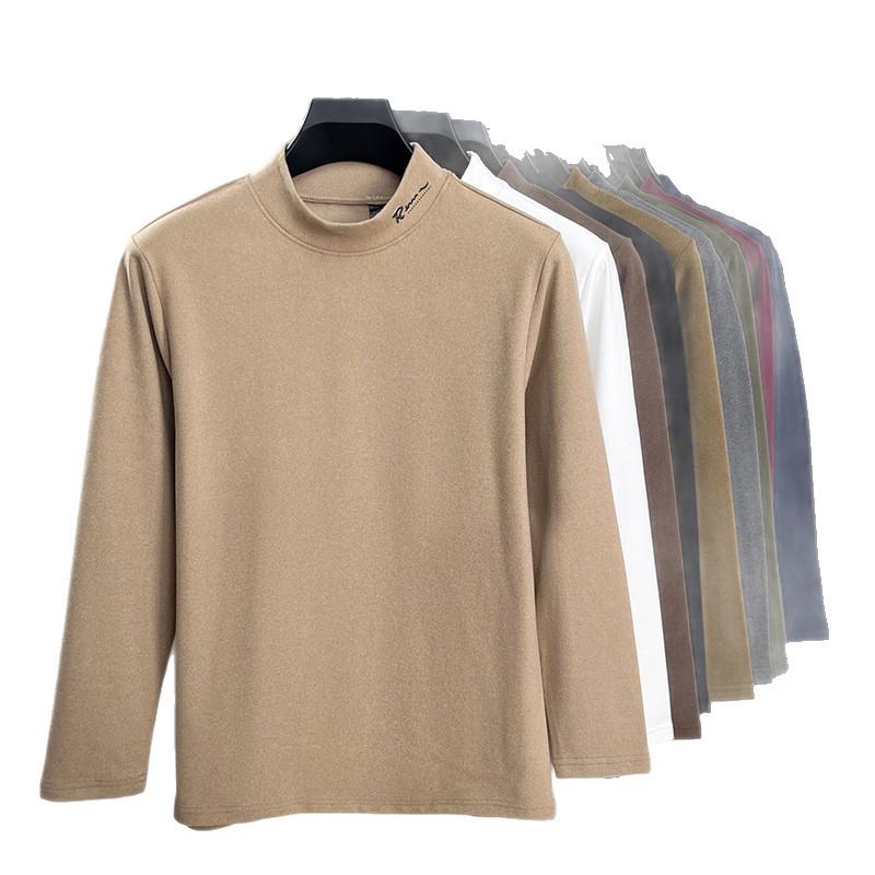 Men's Thermal Half-High Collar Thick Hoodie