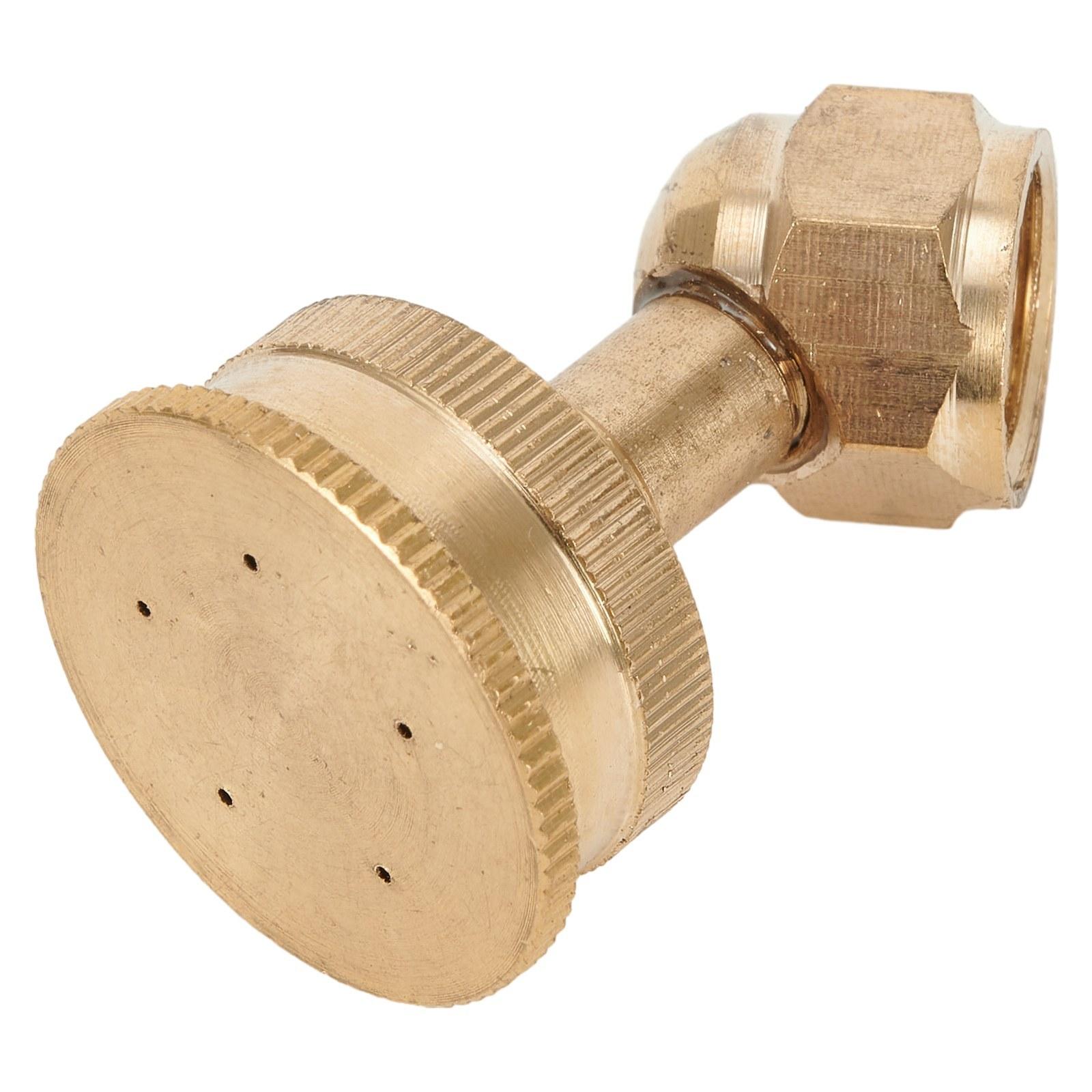 

Регулируемый садовый разбрызгиватель с 5 отверстиями, латунная насадка-распылитель, простая установка золотой