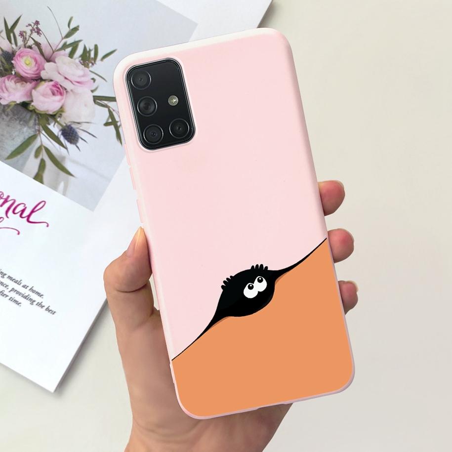 For Samsung A51 A71 A31 Phone Case Fashion Pattern Liquid Silicone Full Protection Back Cover For Samsung Galaxy A 51 71 31 Capa