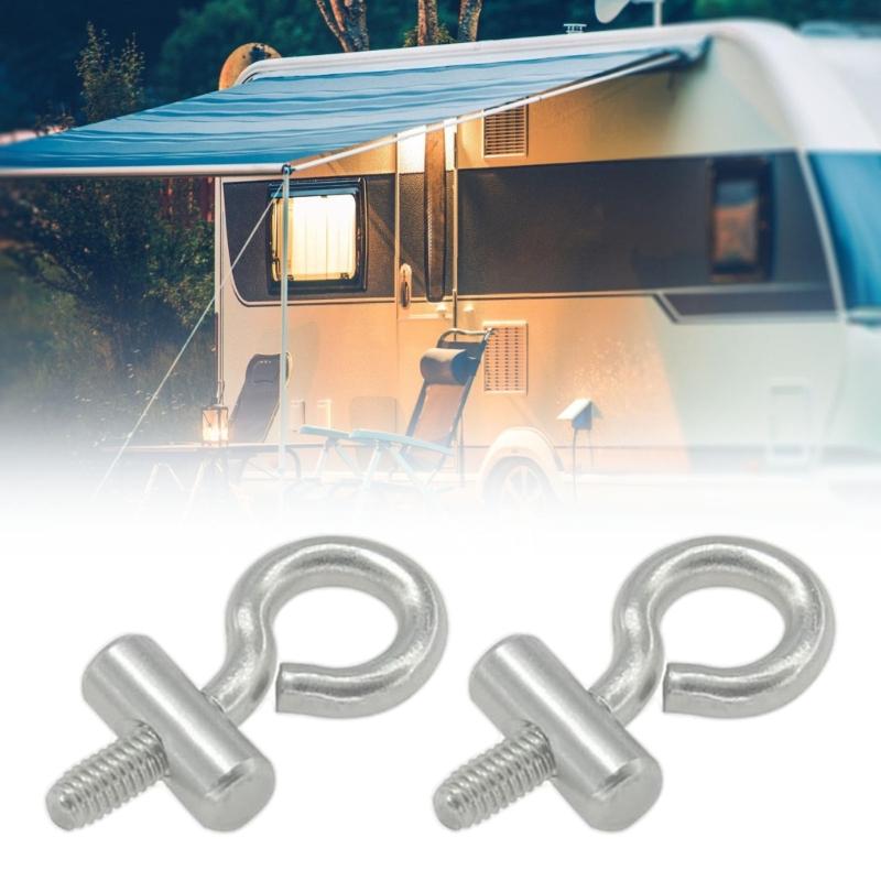 Adjustable Rails Blocking Stoppers 304 Stainless Steel 6mm Piping Fixtures For Motorhome Campers Shelter Installations