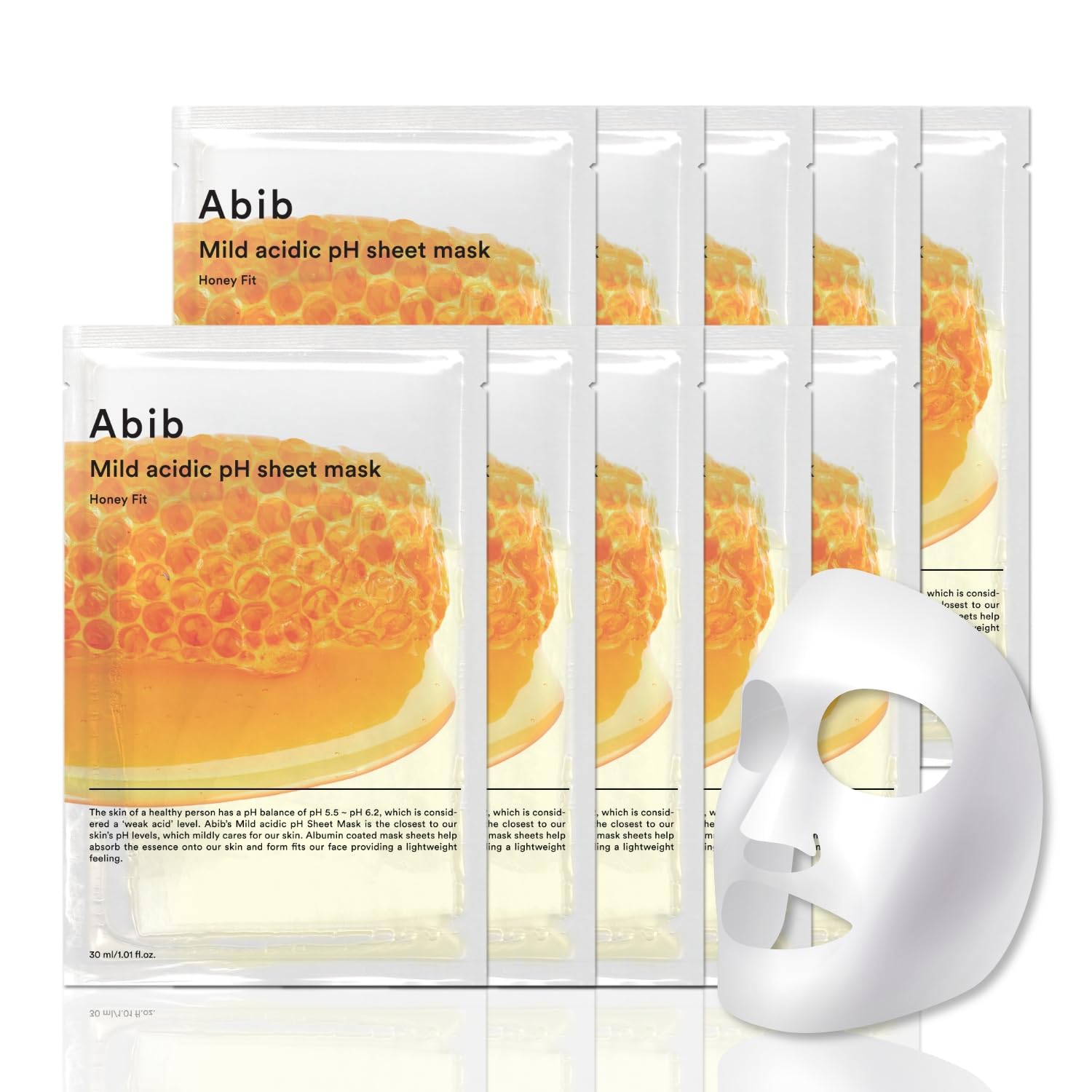 

Слабокислий pH sheet mask pack Aquafit Honey 10 штук Корейська косметика ABIB MILD ACIDIC pH SHEET MASK HONEY FIT 30 мл [арт.]