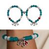 Unique Glass Alloy Beaded Bracelet Handmade Number Charm Friendship Wtistchain Gift for Birthdays and Anniversaries