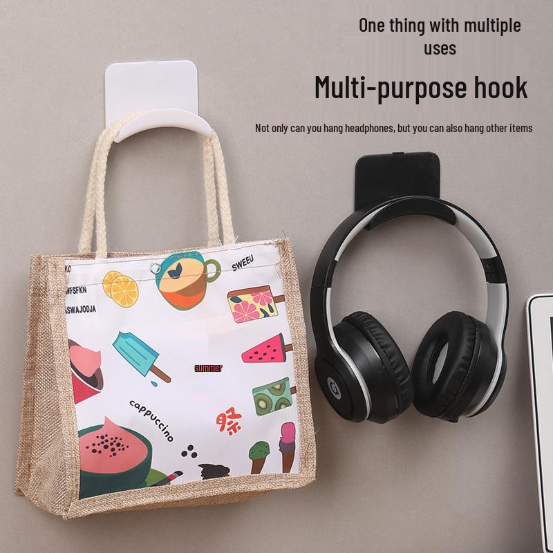 Punch-Free Over-Ear Headphone Hook Stand - Multi-Purpose Bluetooth Headset & Wall Mount Holder