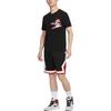 Jordan Logo Print Pullover Crew Neck Short Sleeve T-Shirt Men Tops Black DZ4518-010