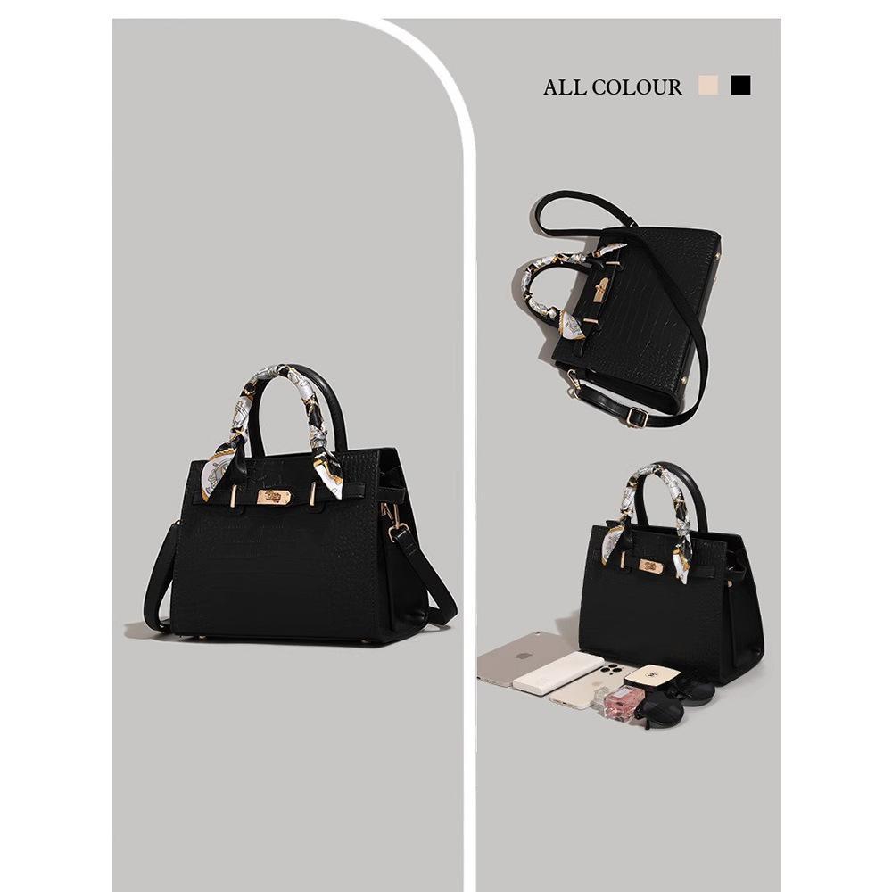 Mother's Day Gift High-end Crocodile Pattern Portable Tote Bag Women's 2025 New Fashion Versatile Gift Bag