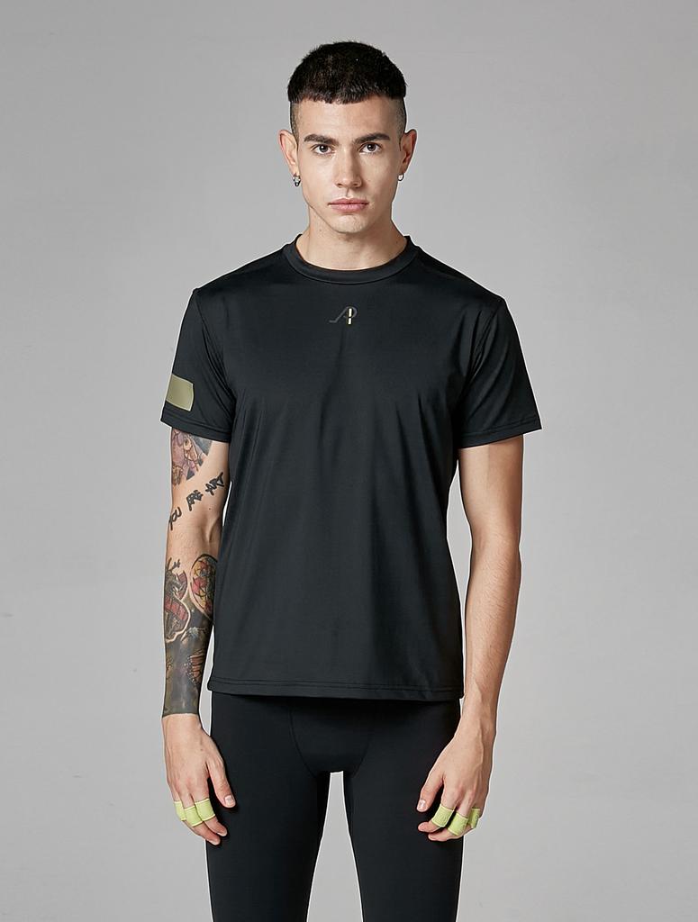 ATHPLATFORM Am02Th02 Colorblock Running Top_Black