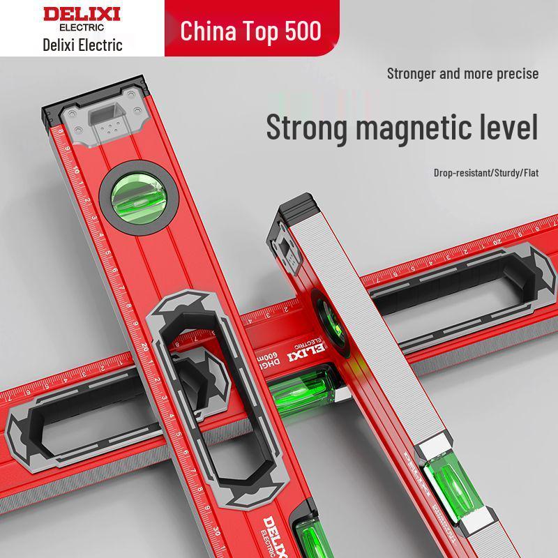 Mini poziomica magnetyczna o wysokiej precyzji, stop aluminium, krawędź prosta