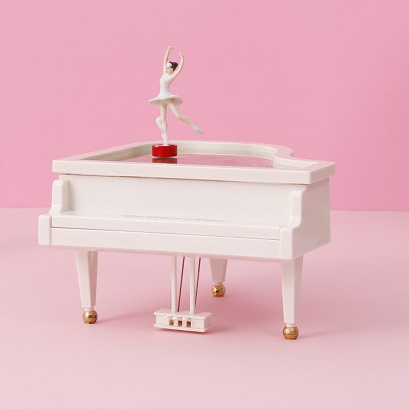 Dancing Ballerina Elegant Music Box Romantic Classic Piano Musical Box Exquisite Creative Eco-Friendly For Birthday Wedding Gift