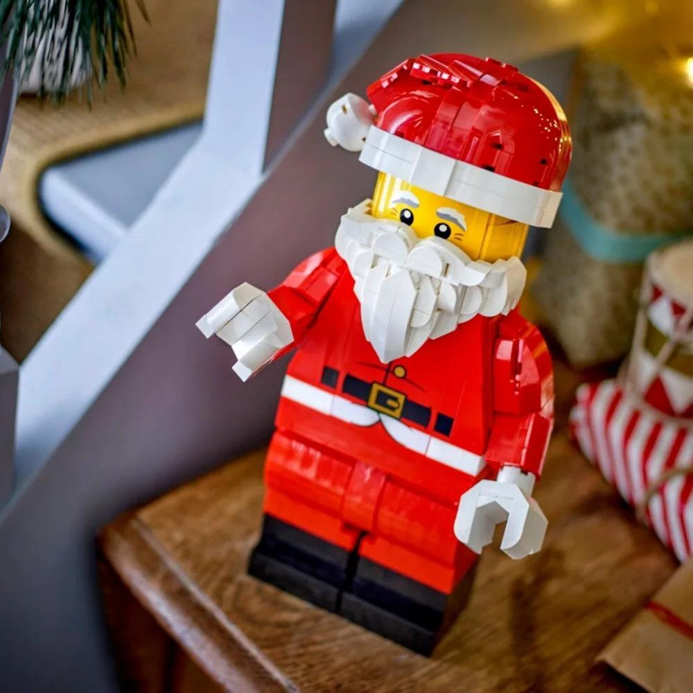 

761 шт. Горячая игрушка Увеличенная минифигурка Санты 40820 Строительный блок Собираемый пазл Модель Праздничные Сезонные Подарки на День Рождения Рождество