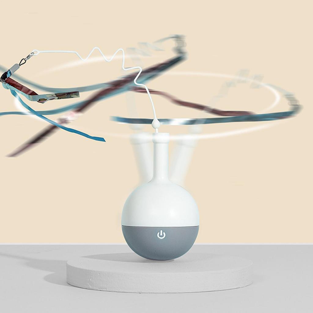 Puzzle Feeder Cat Interactive Stimulating Feeder Electric Teaser Toy For Training Eating Boredom Relief Indoor Outdoor Kitten