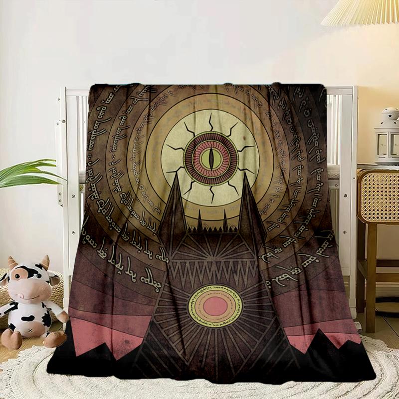 Tree Of Life Sword Symbol Blanket Flannel Blanket for bed, sofa, Camping, Hiking, Picnic Essentials, gift for family Fan gifts