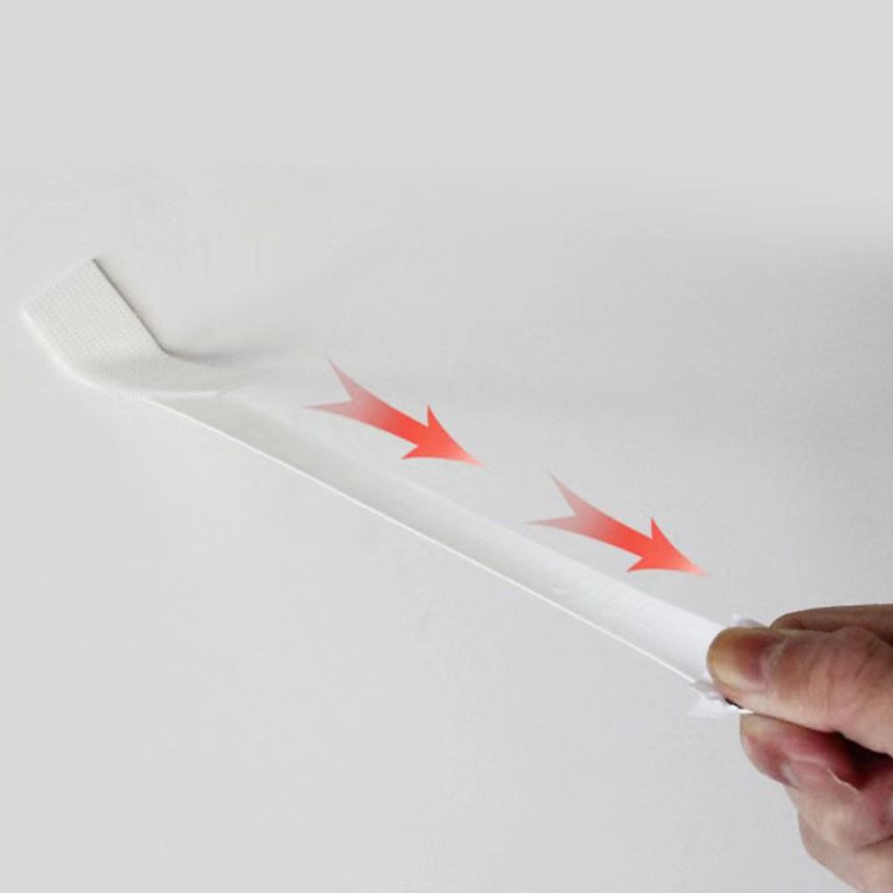 12 Pairs Punch-free Frame Tape Strips Picture Frame Wall Hook Decorate Wall Hanger