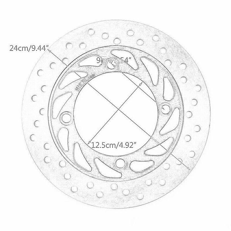 Motorrad Hinterradbremsscheibe Für Honda CB500 Bremse CB 500 NSS250 CB400SF CB400F CB750F CB900F CB919C 43251-KSV-J01 43351-KAF-000