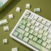 JCM Bamboo Forest PBT Keycap Set - Double-Shot Translucent with Korean, Russian, German, Spanish, French, Pinyin, and Wubi Layouts