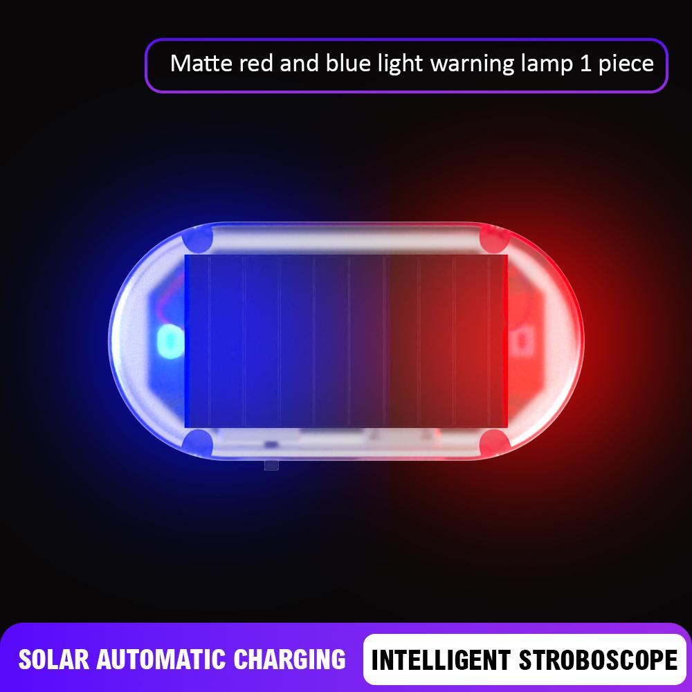 Car Solar Powered Security Strobe Light Dummys Alarm Wireless Warning Anti-Theft Caution Lamps Imitation LED Flashing