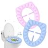 Silicone Toilet Seat Cover Washable Toilet Seat Cover Waterproof Sticker Toilet Lid Cover Toilet Cup Covers Bathroom Accessories
