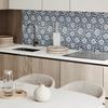 Self-adhesive Vinyl Panel with Print for Bathroom 100x50 cm Floral Plant Pattern