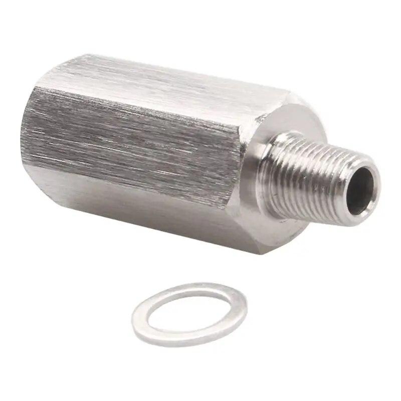 1/8" BSPT Oil Pressure Sensor Tee To NPT Adapter Turbo Supply Feed Line Gauge 303 Stainless Steel Handy Fitting