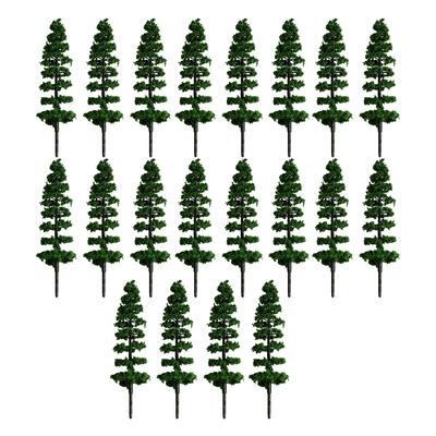 20 Pieces Artificial Tree Realistic Handmade Portable Teaching Ornaments Indoor Preschool Garden Landscaping Trees