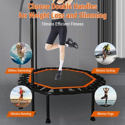 Mini Trampolin für Erwachsene Fitness Faltbare 42-In Achteckige Stille Sicher und Stabile Schleudern für