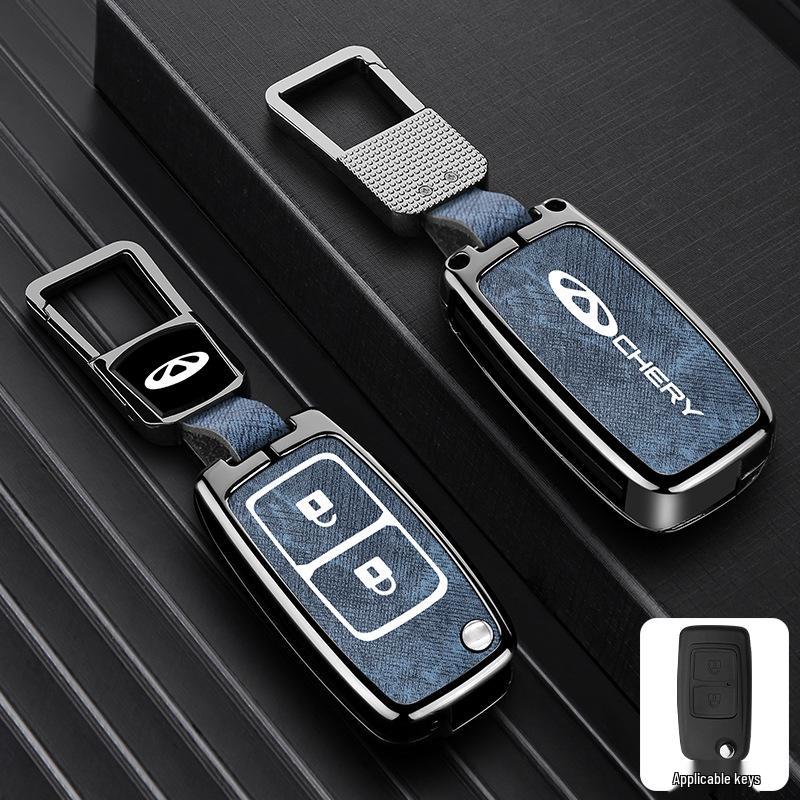 Zinc Alloy Key Shell Covers for Chery, Tiggo 8, 7 Plus - Full Coverage, 5x Anti-Drop Protection