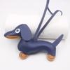 +Cartoon Leather Sausage Dog Hand Rope Bag Pendant Phone Case Accessories Pendant Car Dog Keychain