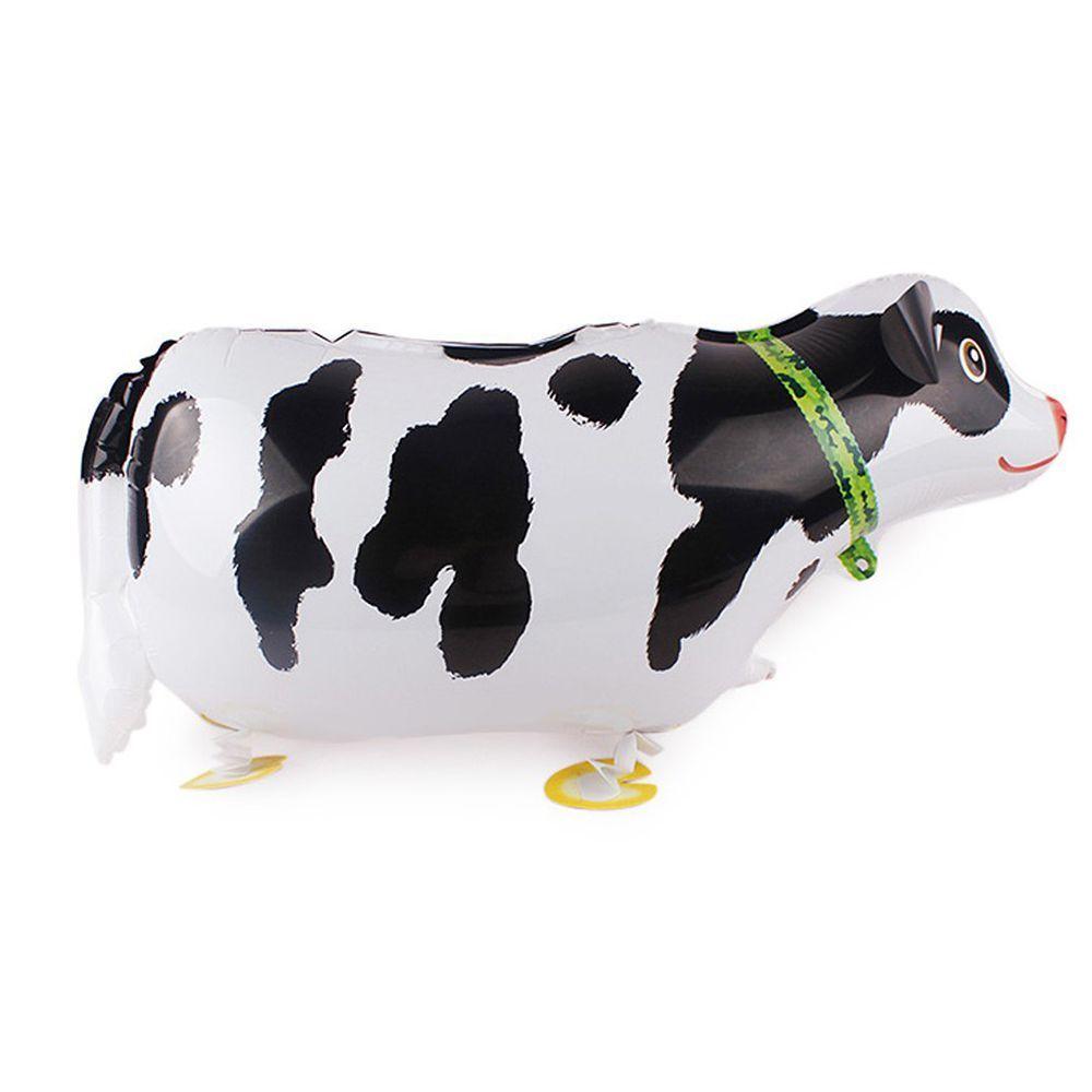 Decoration Toy Farm Baby Animal Pet Helium Shower Cow Shaped Party Foil Balloon Birthday