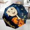 Custom Name Coraline Theme Automatic Umbrella, Lightweight & Portable, 8 Rib, Perfect for Outdoor Travel, Birthdays, Christmas, Gifts.