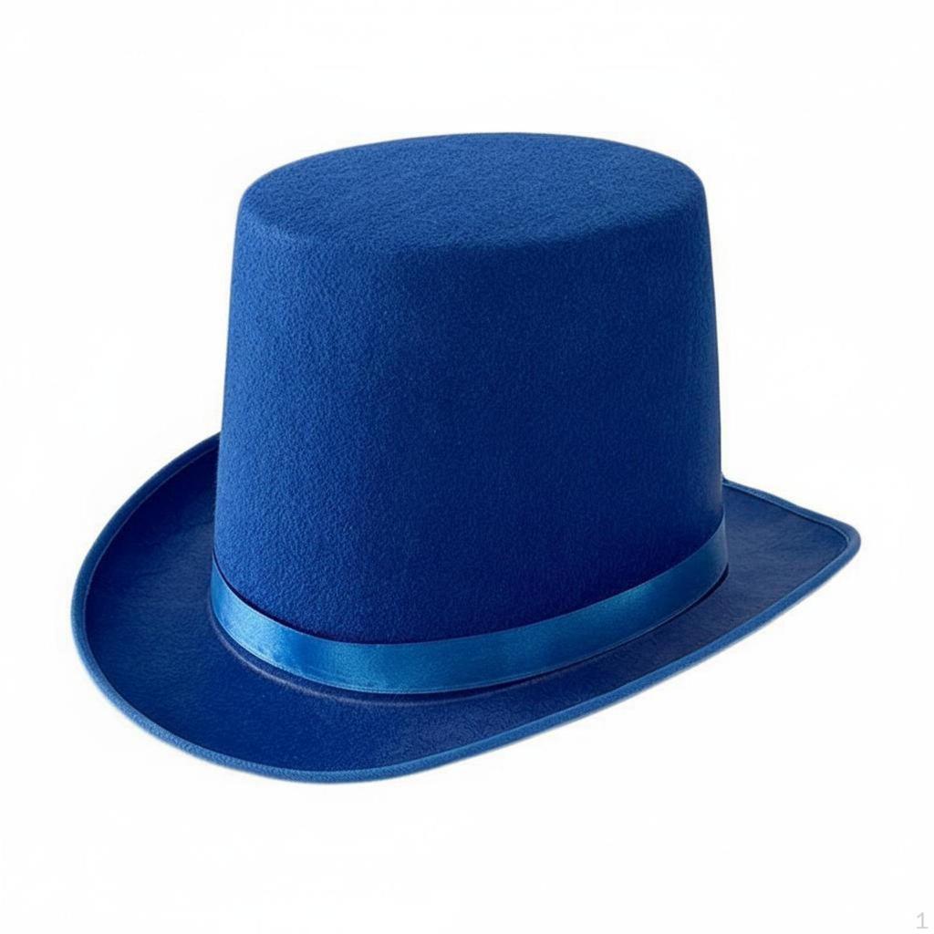 Black Top Hat Stage Performance Magician Sorcery Show Prop for Cosplayers, Entertainers,