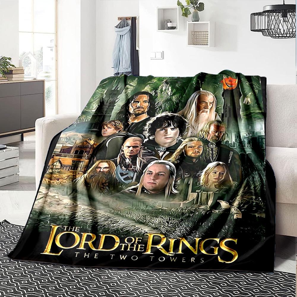 1pc Lord of the Rings Two Towers Flannel Blanket Soft Warm Throw for Home, Office, Travel, All-Season Cozy Bedding Gift L1406