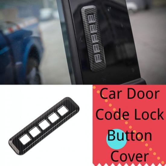 For Ford F150 - Car Door Password Code Lock Button Cover Carbon Fiber