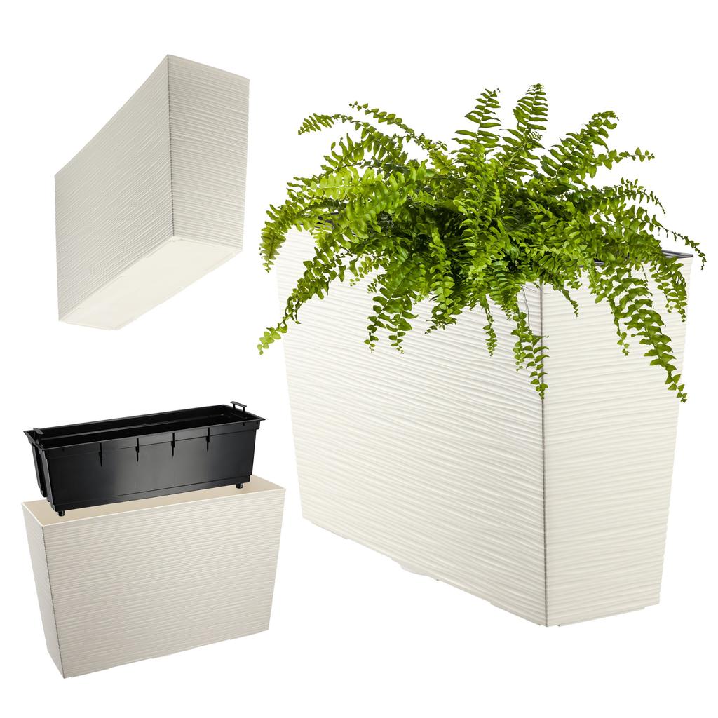 KADAX Flowerpot Flowerpot + Insert Garden Flowerpot Tall Terrace 19x56cm