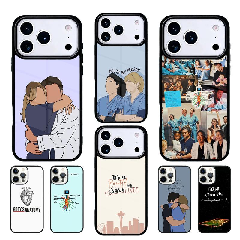Greys Anatomy TV Phone Case Cover Compatible with for IPhone 17air 16e 15 14 13 12 11Pro Max 17 Air